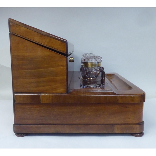 22 - A late 19thC S.Mordan & Co, London Registered Inkstand & Copying Press, including a stationa... 