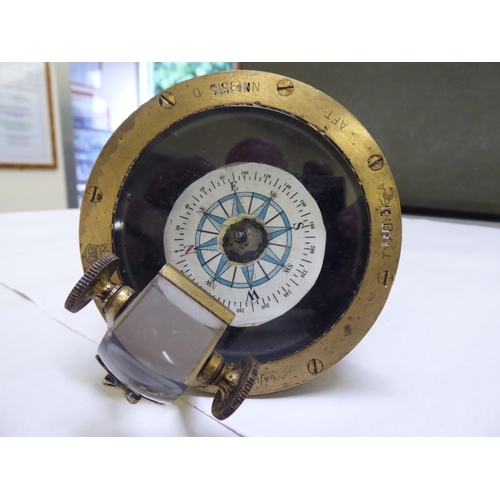 222 - A World War II RAF range finder handheld compass  no.GA/1248