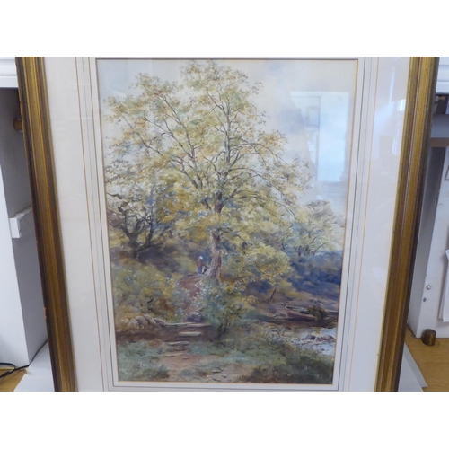 25 - Charles Duncan - 'English Landscape'  watercolour  bears a signature  22