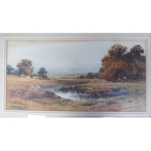 35 - Cresswick Boydell - 'Summer Evening, Pastoral'  watercolour  bears a signature  11.5