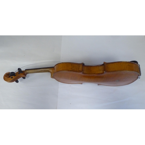 69 - A violin with a two-part back and purfled edge  14