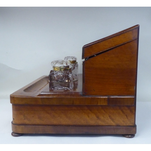 22 - A late 19thC S.Mordan & Co, London Registered Inkstand & Copying Press, including a stationa... 