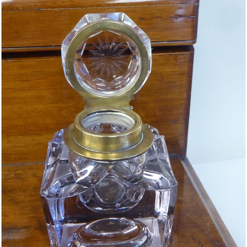 22 - A late 19thC S.Mordan & Co, London Registered Inkstand & Copying Press, including a stationa... 