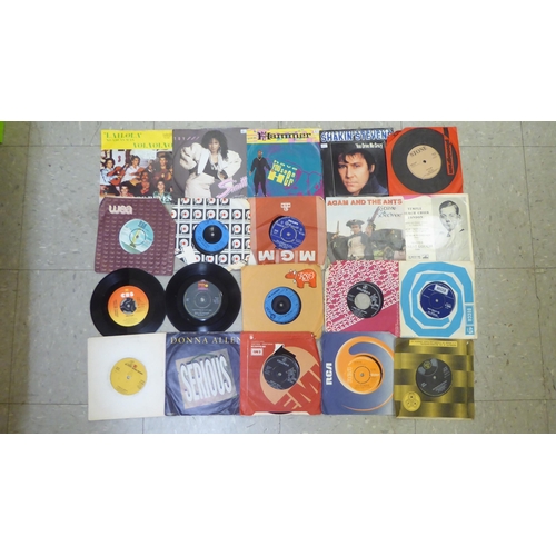 63 - Vinyl 45rpm singles: to include Meat Loaf, Poison, Wings, Abba, Phil Collins, UB40 and Tom Jones