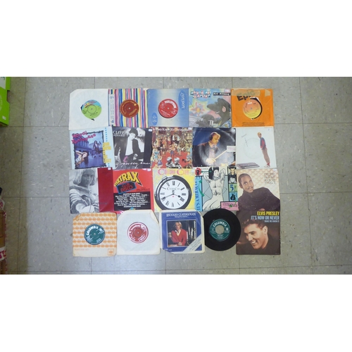 63 - Vinyl 45rpm singles: to include Meat Loaf, Poison, Wings, Abba, Phil Collins, UB40 and Tom Jones