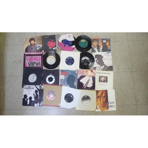 63 - Vinyl 45rpm singles: to include Meat Loaf, Poison, Wings, Abba, Phil Collins, UB40 and Tom Jones