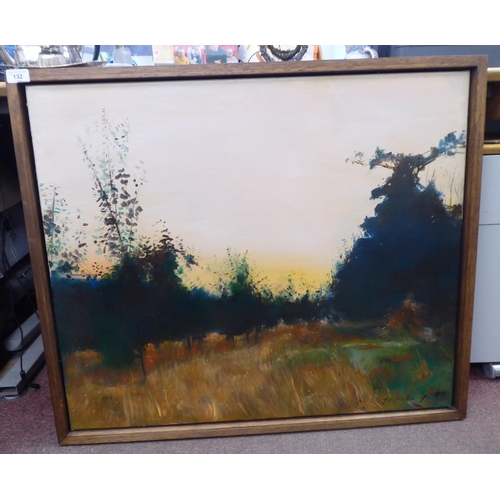 138 - Jeremy Andrews - 'Sunrise'  oil on canvas  bears a signature, dated '99 & label verso  27