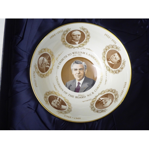 104 - A Limited Edition 1151/2000 Wedgwood china bowl, commissioned by the NCR Corporation in tribute to o... 