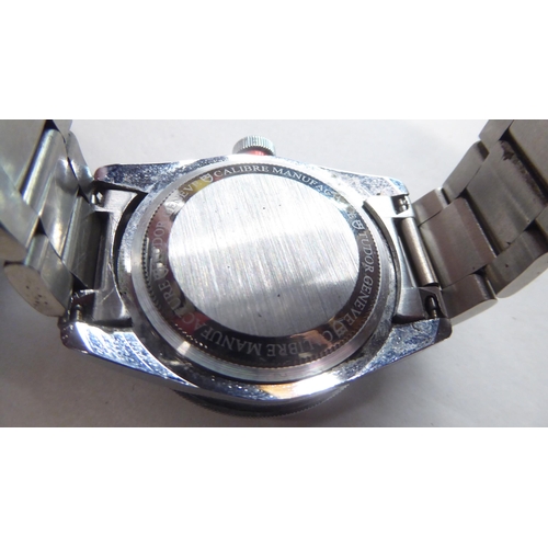 110 - Two stainless steel cased bracelet watches