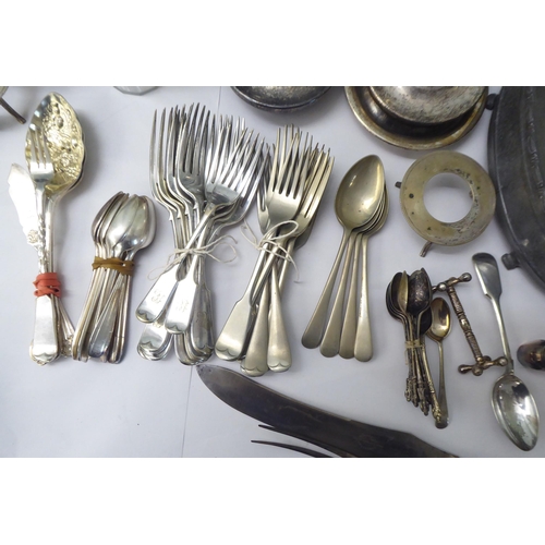 112 - Mainly silver plated tableware: to include flatware