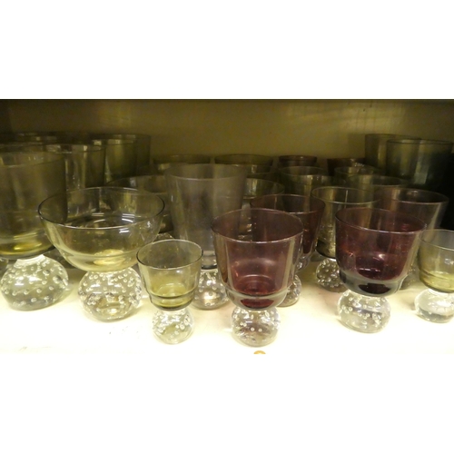 113 - Glassware: to include colourful tableware; and serving plates  mixed sizes