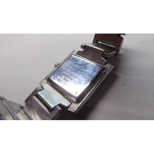 115 - Two stainless steel cased bracelet watches