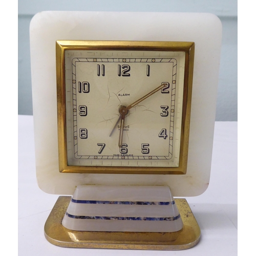 119 - An Art Deco Smith's alarm travel timepiece, faced by an Arabic dial  5