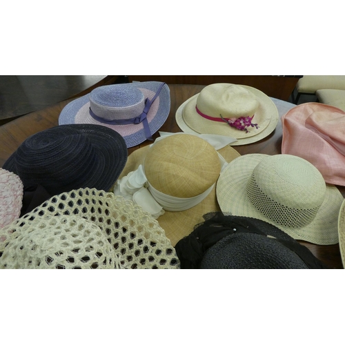 128 - A miscellany of mainly ladies formal hats