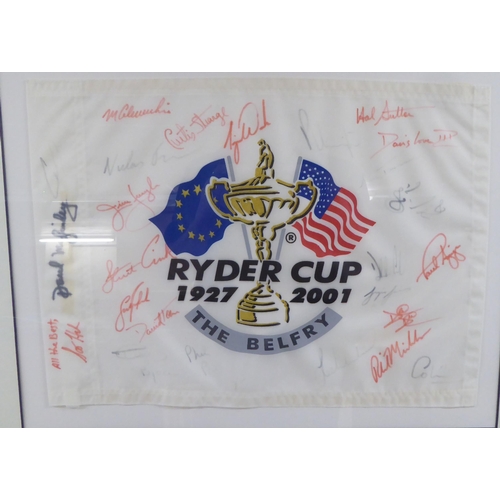 14 - Two Ryder Cup presentation montages  each bearing signatures  26