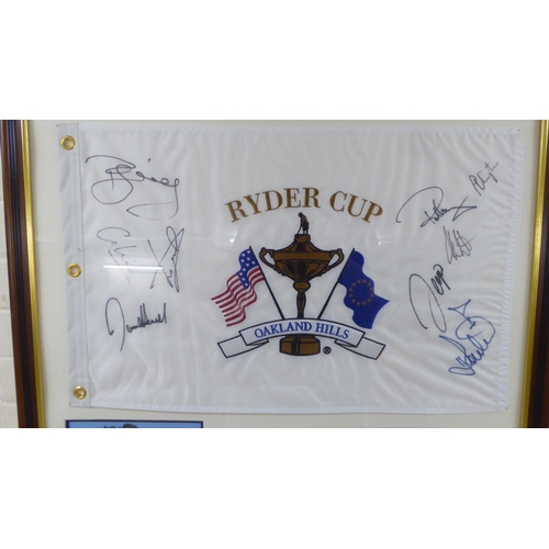 14 - Two Ryder Cup presentation montages  each bearing signatures  26