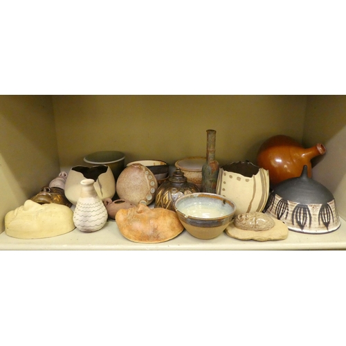 157 - Studio pottery: to include a stoneware, salt glazed pottery bowl  6