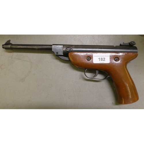 182 - A Westlake 0.22 air pistol 