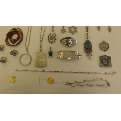 185 - Jorgen Jensen jewellery: to include rings and pendants