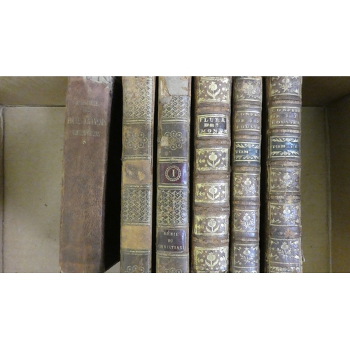 188 - Books, 19thC leather bound issues: to include 'La Normandie' 