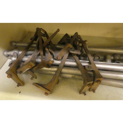 216 - Siegel & Hommey cast metal adjustable shelving brackets