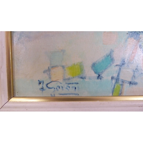 29 - Four framed works by Fausto Govani - mainly landscapes  mixed media on board  bearing signatures  la... 