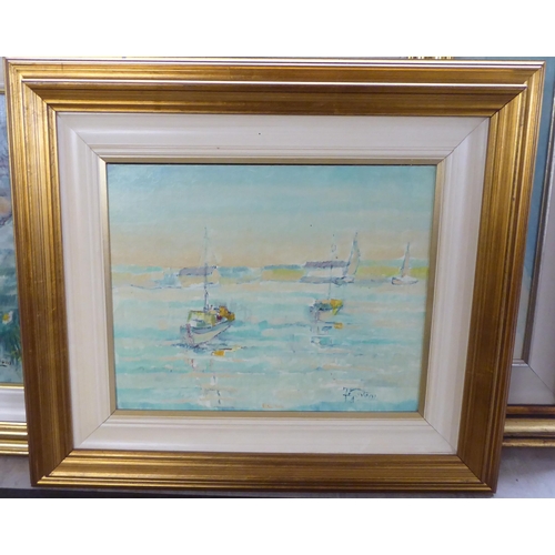 29 - Four framed works by Fausto Govani - mainly landscapes  mixed media on board  bearing signatures  la... 