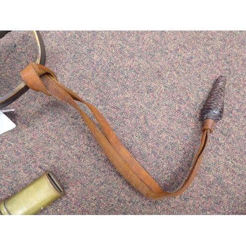 303 - A 20thC British Army dress sword and portapee with a twist wire, shagreen covered handgrip, brass gu... 