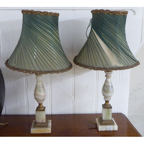 34 - A mixed lot: to include interior lighting; and various table lamps  largest 14