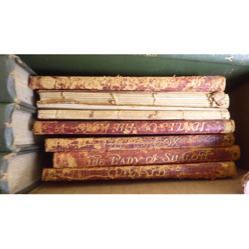 37 - Books, mainly late 19thC Waverley novels  circa 1890/1891 