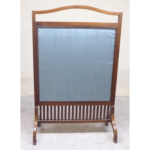 49 - Small 20thC furniture: to include an oak framed 1920s embroidered panel firescreen  34