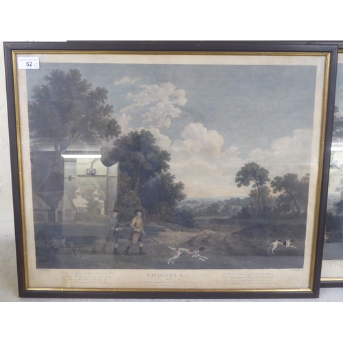 52 - Three reproduction prints of late 18thC shooting themed landscapes  15