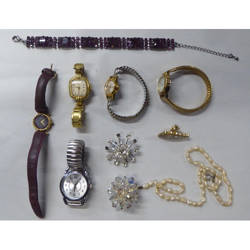 64 - Jewellery and watches: to include a yellow metal necklace