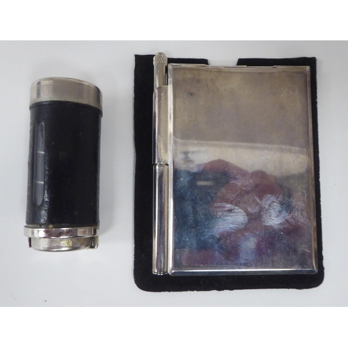 81 - A mixed lot: to include a spirit miniature 'Irish Mist' with shot glass; hip flasks; and a stainless... 