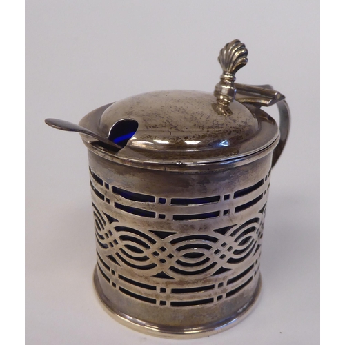 94 - Silver collectables: to include decanter labels; and a sugar basin  mixed marks