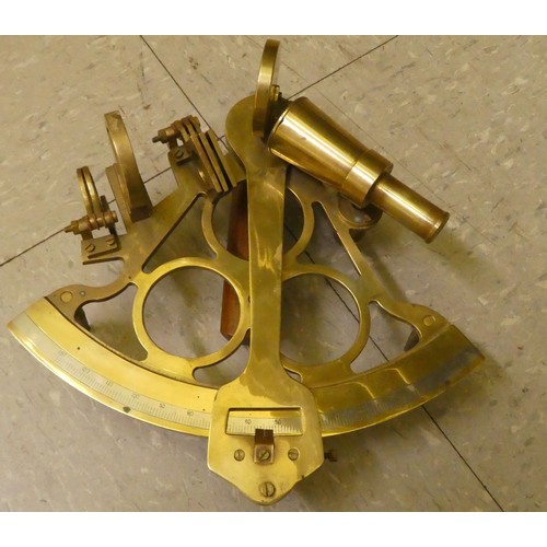 234 - Scientific instruments: to include a lacquered brass sextant