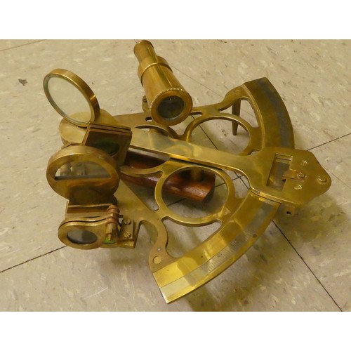 234 - Scientific instruments: to include a lacquered brass sextant