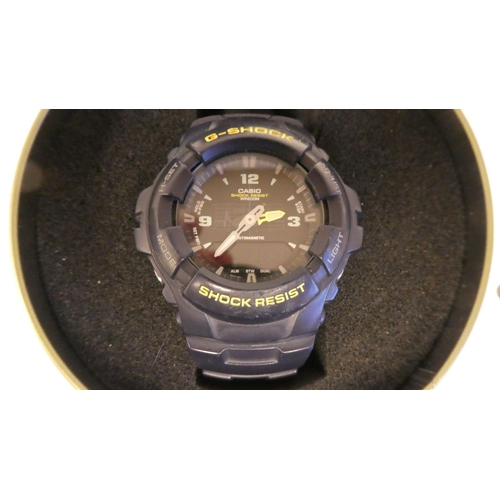 2 - Variously cased and stamped wristwatches: to include examples by G-Shock and Timex