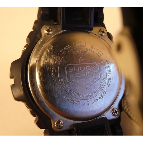 2 - Variously cased and stamped wristwatches: to include examples by G-Shock and Timex