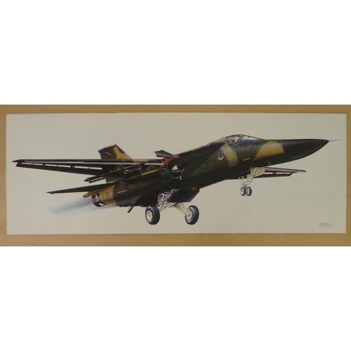 255 - After Keith Fretwell - military aircraft themed coloured prints  18