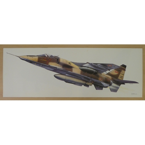 255 - After Keith Fretwell - military aircraft themed coloured prints  18