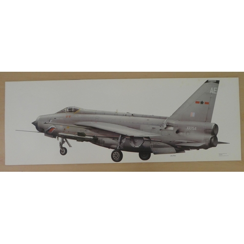 255 - After Keith Fretwell - military aircraft themed coloured prints  18