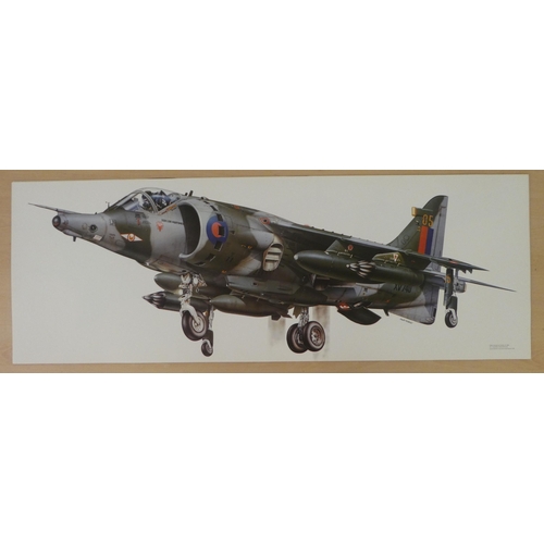 255 - After Keith Fretwell - military aircraft themed coloured prints  18