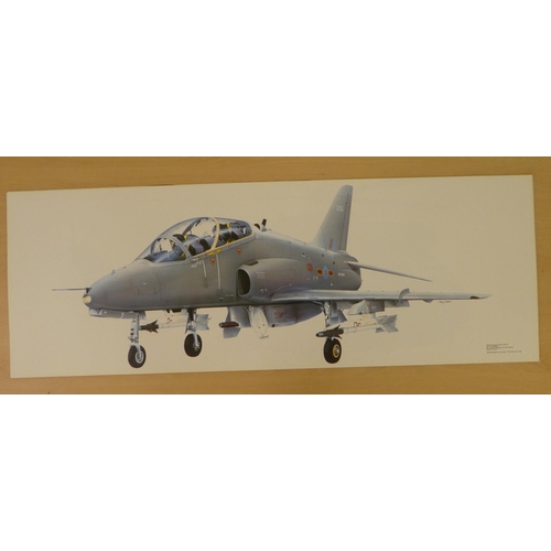 255 - After Keith Fretwell - military aircraft themed coloured prints  18