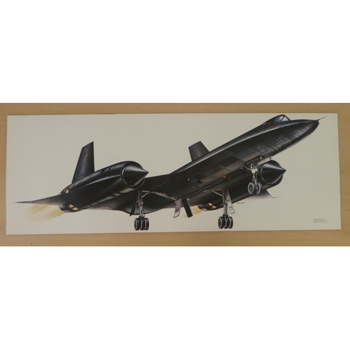 255 - After Keith Fretwell - military aircraft themed coloured prints  18