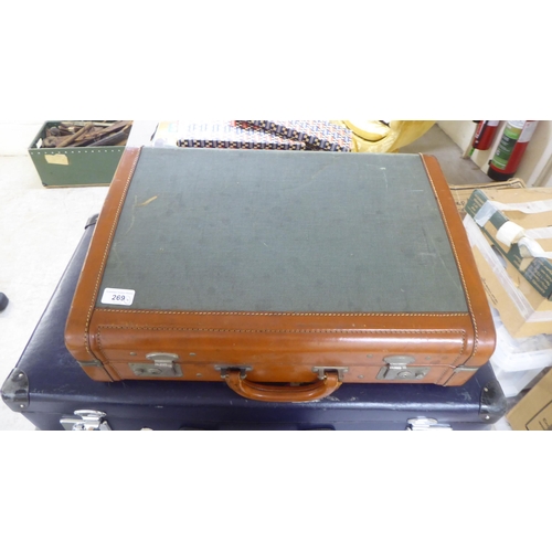 269 - Vintage luggage: to include a Triumph Herald case