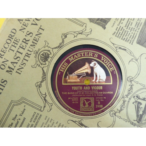 328 - 78rpm records, mainly military bands 