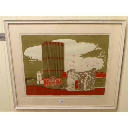 340 - After Geoffrey Elliott - 'The Barbican'  artist proof  18