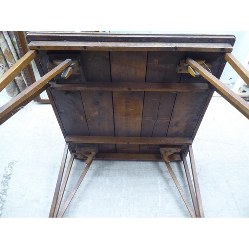 42 - Small furniture: to include a 1930s oak folding card table  30