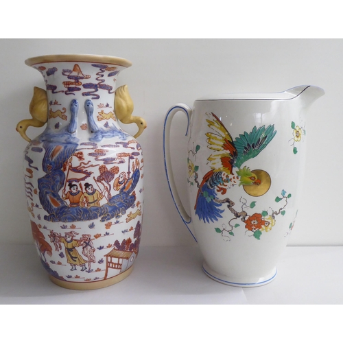 46 - Interior design ceramics: to include a Chinese porcelain vase  16